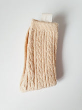 Load image into Gallery viewer, Cable-knit Cashmere Blend Socks
