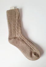 Load image into Gallery viewer, Cable-knit Cashmere Blend Socks
