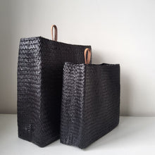 Load image into Gallery viewer, Black Seagrass Basket (2 sizes)
