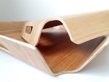 Load image into Gallery viewer, Bamboo Curved Wood Tray

