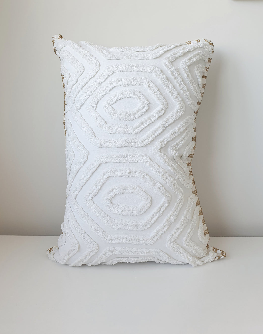 Tufted Geometric Cushion Cover