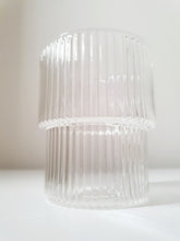 Load image into Gallery viewer, Stackable Ribbed Glass Tumbler (Set of 2)
